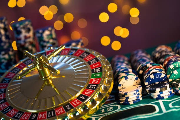 Live dealer studio with multi-camera roulette and blackjack tables
